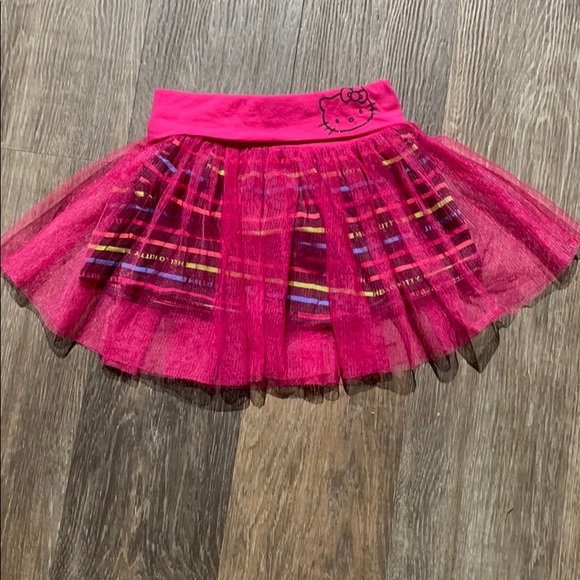 4/$20 Hello Kitty Tulle Tutu Layered Skirt Sz 3 - Picture 1 of 3